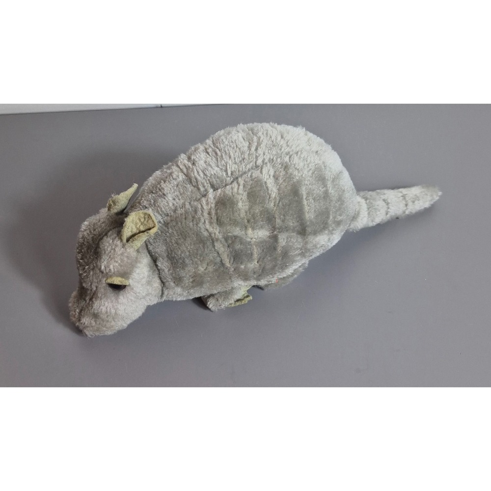 Vintage Dakin Plush Archy Armadillo 1980 Gray 11" (with tail)